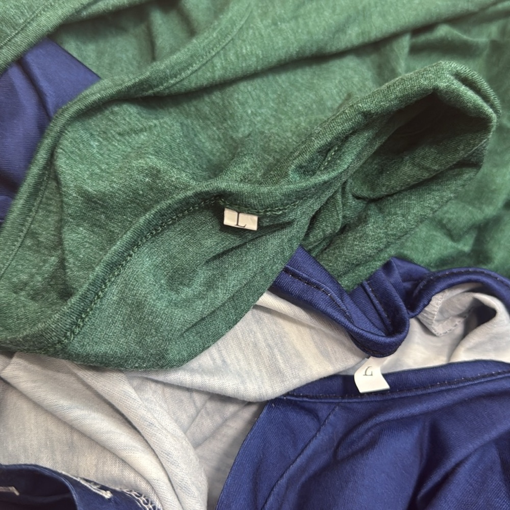 ✨ Green Tank Top and Stylish Blue Striped Top Bundle of 2 - Picture 4 of 4
